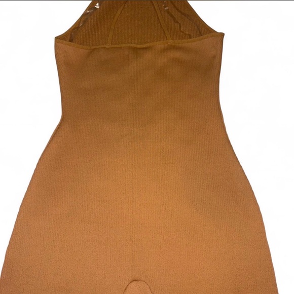 Wild Fable Tan Ribbed Halter Romper - Picture 3 of 6